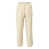 Yaya Soft Grey Dessin Printed Woven Trousers with Elastic Waistband
