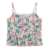 ANDAM Floral Print Strap Top in Fucsia-40