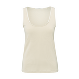 Yaya Summer Sand Rib Singlet with Shiny Binding