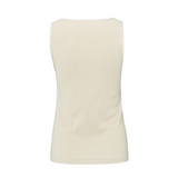 Yaya Summer Sand Rib Singlet with Shiny Binding