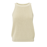 Yaya Summer Sand Knitted Tanktop High Neckline