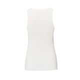 Yaya Off White Singlet with Rib Edge
