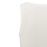Yaya Off White Singlet with Rib Edge