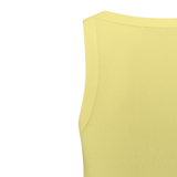 Yaya Lemon Grass Yellow Singlet with Rib Edge