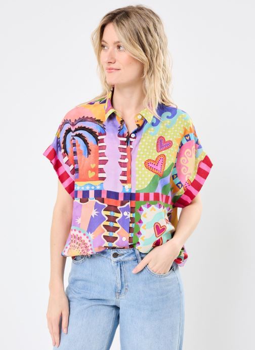 La Petite Etoile Callie Carre Print Top