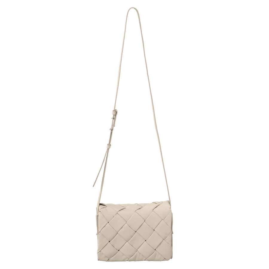 YAYA Bone White Braided Crossbody Bag