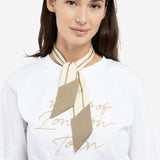 YAYA Tan Brown Dessin 990 Woven Small Scarf