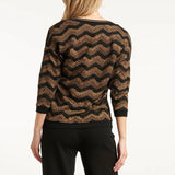 Smashed Lemon Black & Gold Top