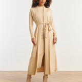 Smashed Lemon Sand & Gold Lurex Knitted Gilet