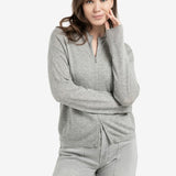 YAYA Iron Grey 99047 Textured Cardigan High Neck