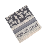 Le Temps Des Cerises Printed Mono Ice Cream Scarf