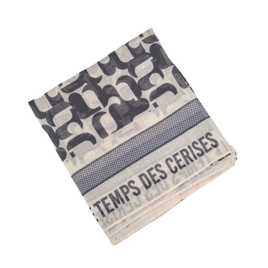 Le Temps Des Cerises Printed Mono Ice Cream Scarf