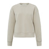 YAYA Sweatshirt with Shaped Seams in Sliver Lining Beige