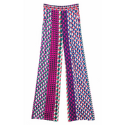 La Petite Etoile Abstract Flare Polette Patch-Geo Pants