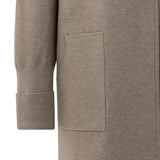 YAYA Brown Melange Coatigan Long Sleeve