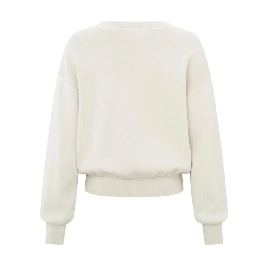 YAYA Chalk White Soft Sweater