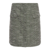 Smashed Lemon Light Green Multi Skirt with Faux Pockets