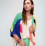 Aldo Martins Veinilla Grau Abstract Long Cardigan