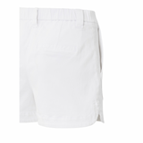 YAYA Pure White Woven Cargo Shorts