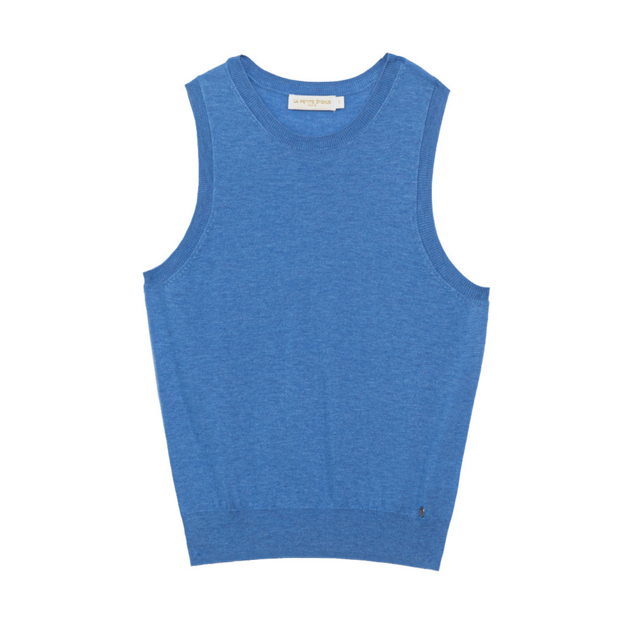 La Petite Etoile Marley Bleu Pullover Vest