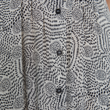 Andam Geometric Patterned Ecru Dress