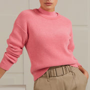 YAYA Chenille Sweater in Morning Glory Pink