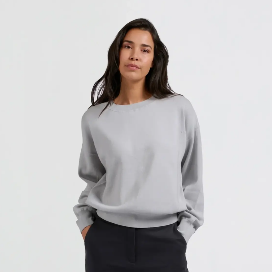 YAYA Sky Grey Soft Sweater