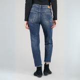 Le Temps Des Cerises Blue Bam Slim Distressed Jeans
