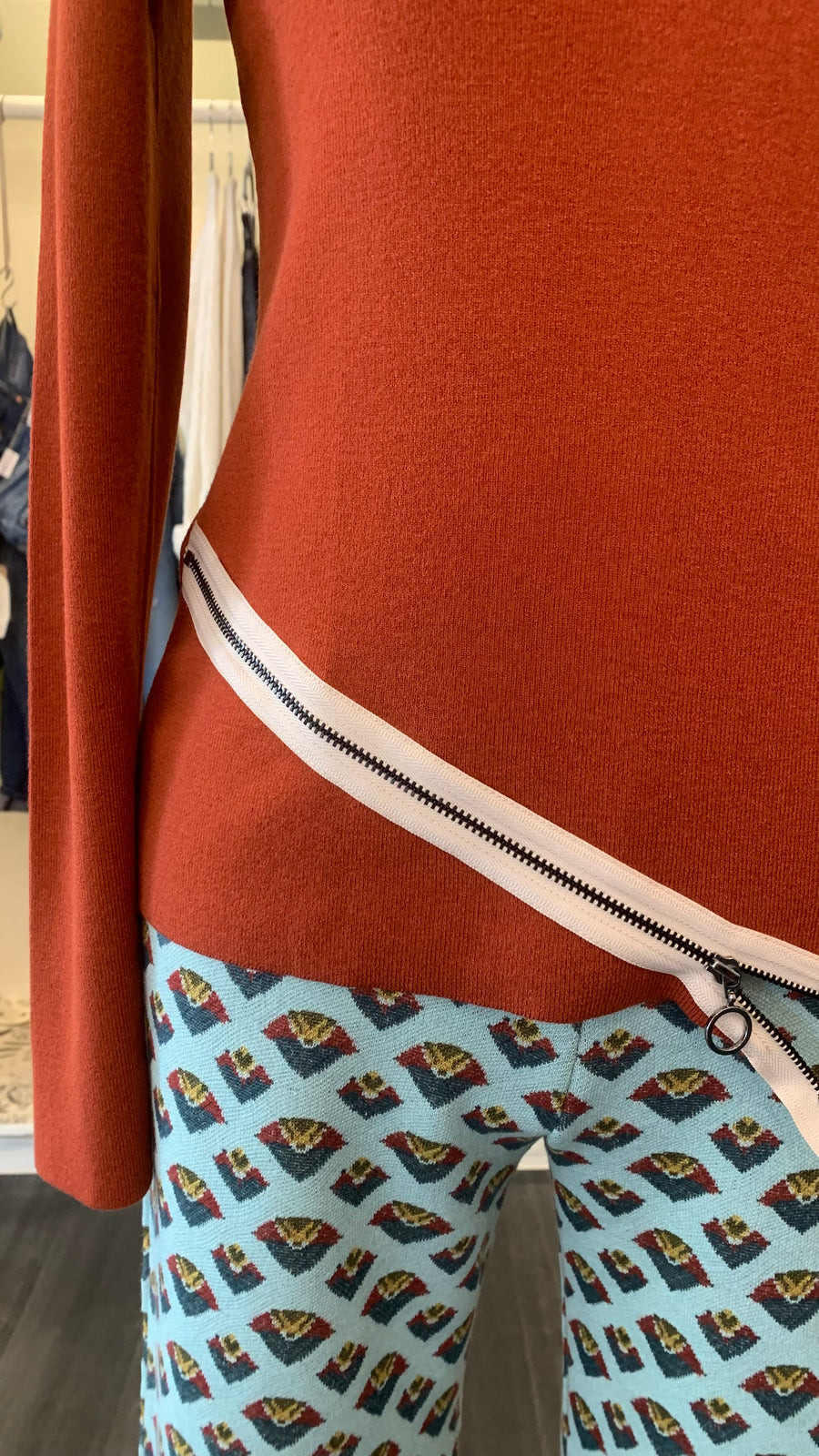 Aldo Martins Teja Erebus Sweater with Abstract Zip Details