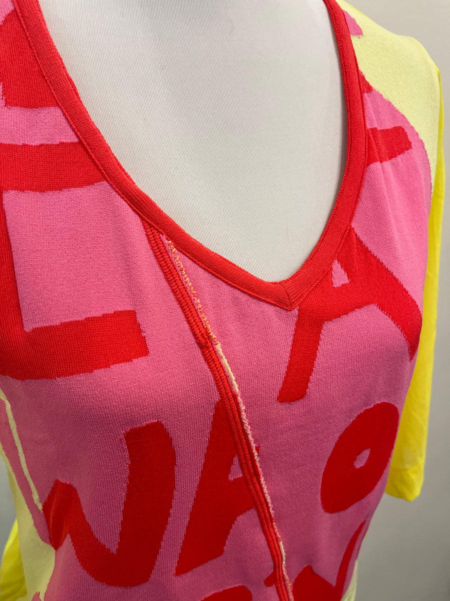 Aldo Martins Amarillo Yellow Niza Printed Loose Fit T-Shirt
