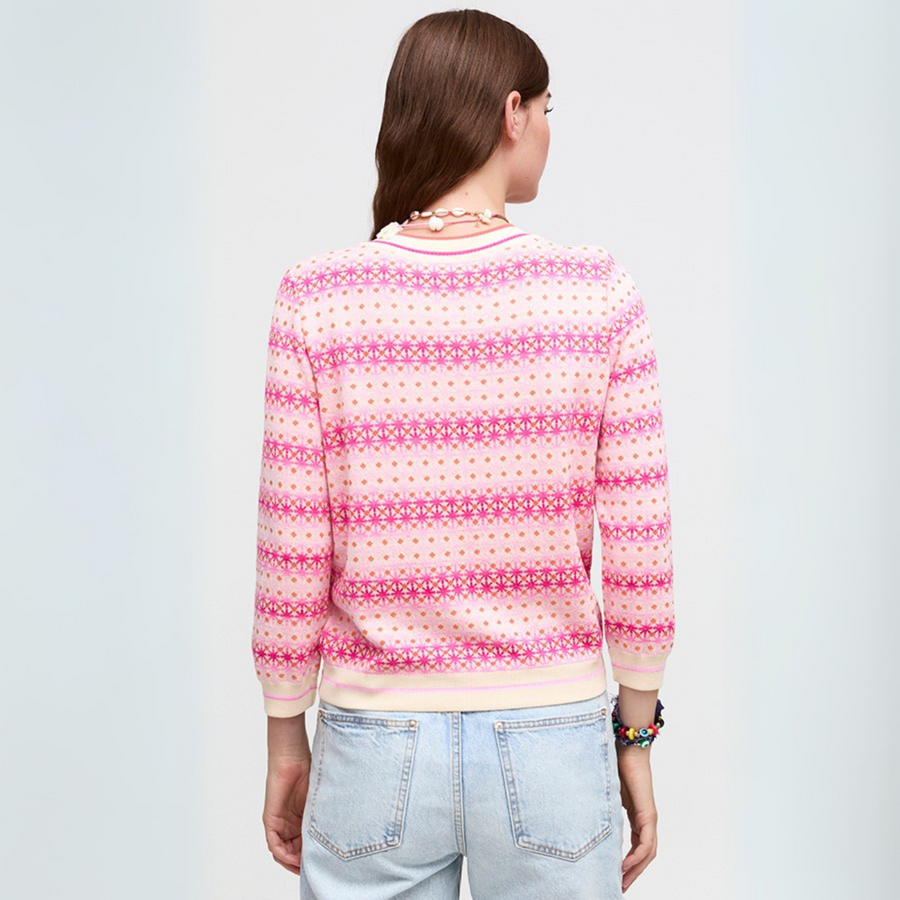 Aldo Martins Coral V-Neck Jersey in Rosa