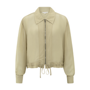 Yaya Soft Green Blouse Jacket with Zipper