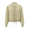 Yaya Soft Green Blouse Jacket with Zipper