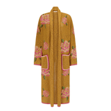 Spell Coastal Granny Maxi Cardigan in Mustard