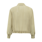 Yaya Soft Green Blouse Jacket with Zipper