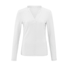 Yaya Pure White Jersey Henley Top