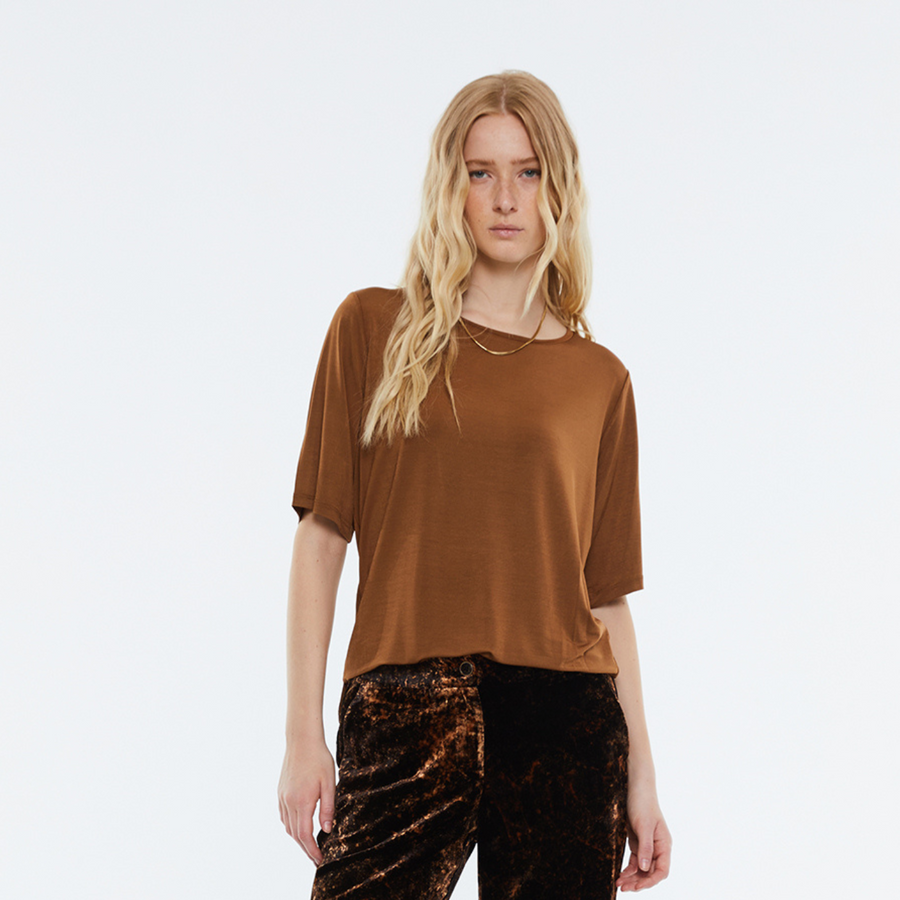 Andam Comfy T-Shirt in Camel 152