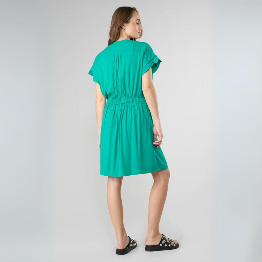 Le Temps Des Cerises Dark Green Joliboi Dress