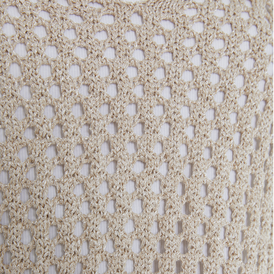 Andam Beige Loose Knit Jersey
