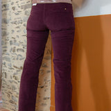 Le Petit Etoile 56 Lie De Vin Sonny Pantalon Velours