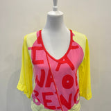 Aldo Martins Amarillo Yellow Niza Printed Loose Fit T-Shirt