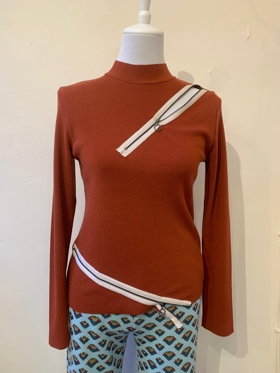 Aldo Martins Teja Erebus Sweater with Abstract Zip Details