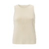 Yaya Summer Sand Sleeveless Top with Button Details