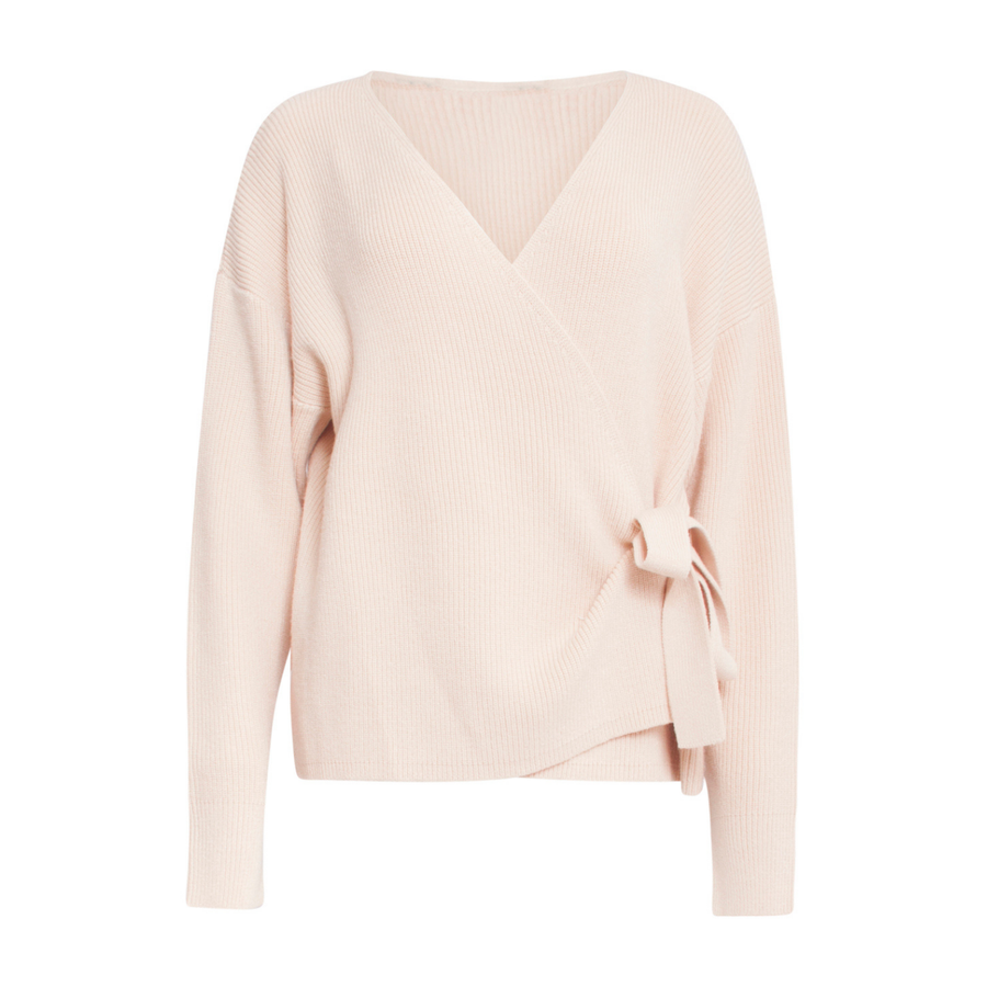 Smashed Lemon Sand Side-Tie Cardigan