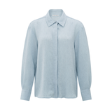 Yaya Baby Blue Oversized Shirt with Press Buttons