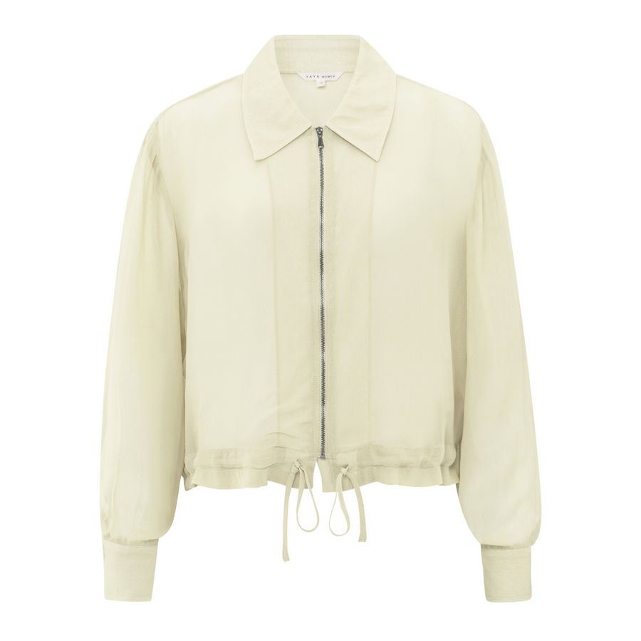 Yaya Summer Sand Blouse Jacket with Zipper