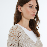Andam Beige Loose Knit Jersey