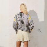 Aldo Martins Gris Oland Zip-Up Print Jacket