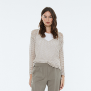 Andam Beige Loose Knit Jersey