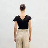 Sita Murt Black Short Sleeve Sweater